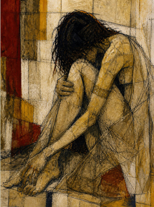 Alsace Woman 48x36 $3400 by JOHN SHERMAN